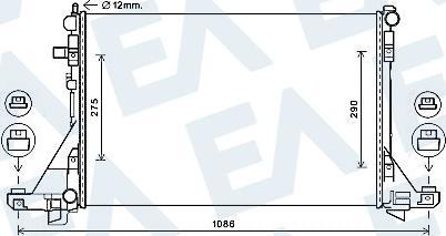 EACLIMA 31R60165 - Radiatore, Raffreddamento motore autozon.pro