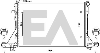 EACLIMA 31R60162 - Radiatore, Raffreddamento motore autozon.pro