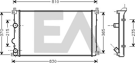 EACLIMA 31R60138 - Radiatore, Raffreddamento motore autozon.pro