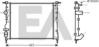 EACLIMA 31R60125 - Radiatore, Raffreddamento motore autozon.pro