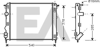 EACLIMA 31R60126 - Radiatore, Raffreddamento motore autozon.pro