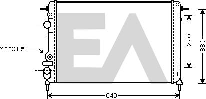 EACLIMA 31R60121 - Radiatore, Raffreddamento motore autozon.pro