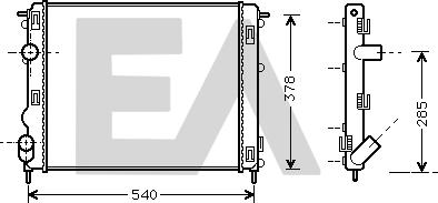 EACLIMA 31R60124 - Radiatore, Raffreddamento motore autozon.pro