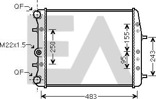 EACLIMA 31R61008 - Radiatore, Raffreddamento motore autozon.pro