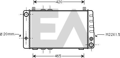 EACLIMA 31R61002 - Radiatore, Raffreddamento motore autozon.pro