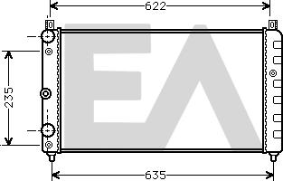 EACLIMA 31R61007 - Radiatore, Raffreddamento motore autozon.pro