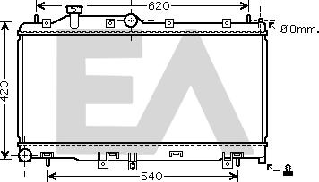 EACLIMA 31R68056 - Radiatore, Raffreddamento motore autozon.pro