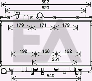 EACLIMA 31R68051 - Radiatore, Raffreddamento motore autozon.pro