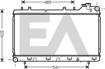 EACLIMA 31R68008 - Radiatore, Raffreddamento motore autozon.pro