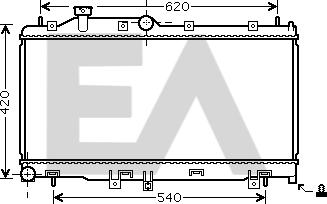 EACLIMA 31R68033 - Radiatore, Raffreddamento motore autozon.pro