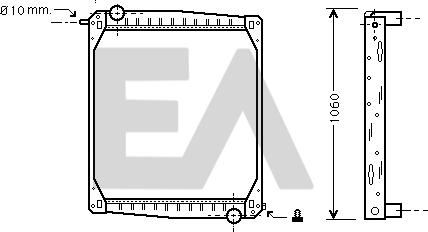 EACLIMA 31R63006 - Radiatore, Raffreddamento motore autozon.pro