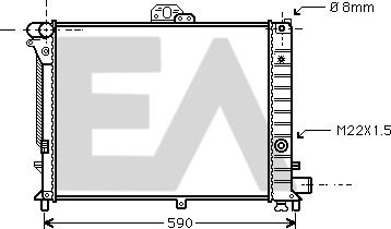 EACLIMA 31R62004 - Radiatore, Raffreddamento motore autozon.pro