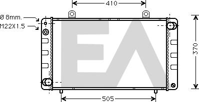 EACLIMA 31R62003 - Radiatore, Raffreddamento motore autozon.pro