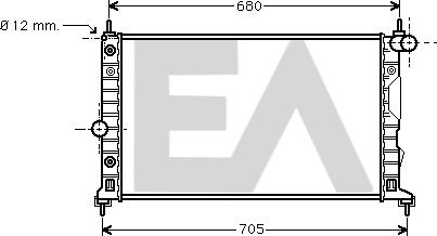 EACLIMA 31R62017 - Radiatore, Raffreddamento motore autozon.pro