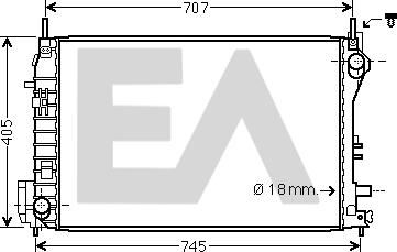 EACLIMA 31R62024 - Radiatore, Raffreddamento motore autozon.pro