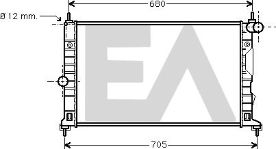 EACLIMA 31R62020 - Radiatore, Raffreddamento motore autozon.pro