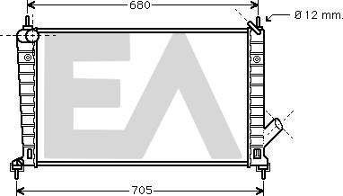 EACLIMA 31R62021 - Radiatore, Raffreddamento motore autozon.pro