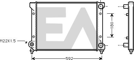 EACLIMA 31R67015 - Radiatore, Raffreddamento motore autozon.pro