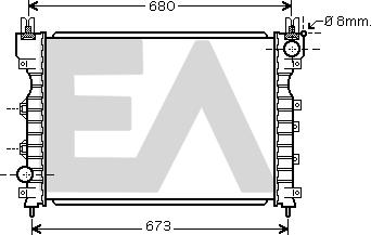 EACLIMA 31R05046 - Radiatore, Raffreddamento motore autozon.pro