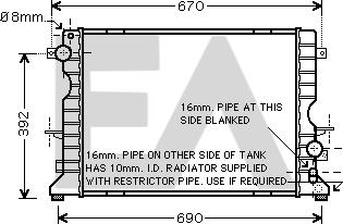 EACLIMA 31R05048 - Radiatore, Raffreddamento motore autozon.pro