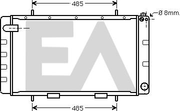 EACLIMA 31R05008 - Radiatore, Raffreddamento motore autozon.pro