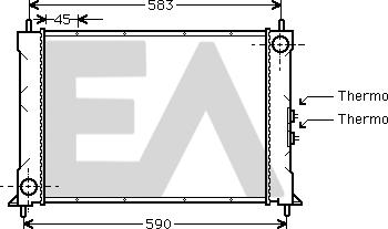 EACLIMA 31R05010 - Radiatore, Raffreddamento motore autozon.pro