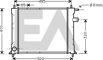 EACLIMA 31R05020 - Radiatore, Raffreddamento motore autozon.pro