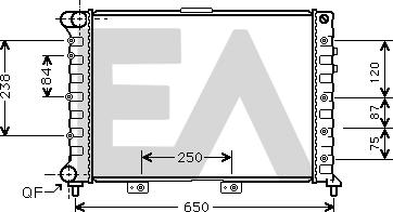 EACLIMA 31R03007 - Radiatore, Raffreddamento motore autozon.pro