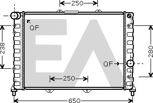 EACLIMA 31R03034 - Radiatore, Raffreddamento motore autozon.pro