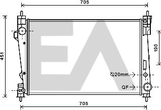 EACLIMA 31R03020 - Radiatore, Raffreddamento motore autozon.pro