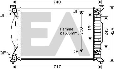 EACLIMA 31R02096 - Radiatore, Raffreddamento motore autozon.pro