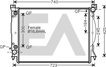 EACLIMA 31R02054 - Radiatore, Raffreddamento motore autozon.pro