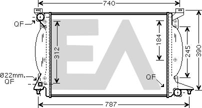 EACLIMA 31R02052 - Radiatore, Raffreddamento motore autozon.pro