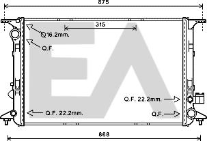 EACLIMA 31R02060 - Radiatore, Raffreddamento motore autozon.pro