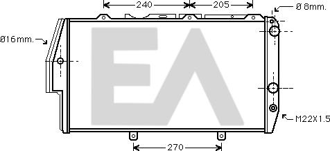 EACLIMA 31R02018 - Radiatore, Raffreddamento motore autozon.pro