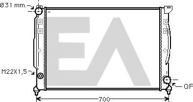 EACLIMA 31R02084 - Radiatore, Raffreddamento motore autozon.pro