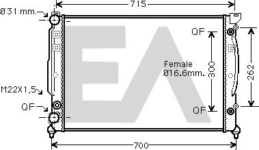 EACLIMA 31R02083 - Radiatore, Raffreddamento motore autozon.pro