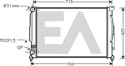 EACLIMA 31R02082 - Radiatore, Raffreddamento motore autozon.pro