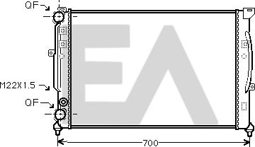 EACLIMA 31R02087 - Radiatore, Raffreddamento motore autozon.pro