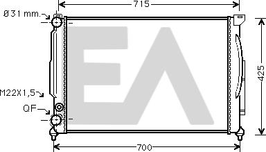 EACLIMA 31R02030 - Radiatore, Raffreddamento motore autozon.pro