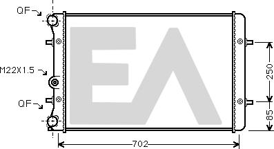 EACLIMA 31R02031 - Radiatore, Raffreddamento motore autozon.pro