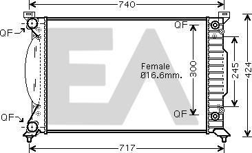 EACLIMA 31R02038 - Radiatore, Raffreddamento motore autozon.pro