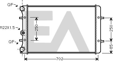 EACLIMA 31R02033 - Radiatore, Raffreddamento motore autozon.pro