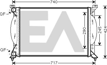 EACLIMA 31R02037 - Radiatore, Raffreddamento motore autozon.pro