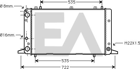 EACLIMA 31R02073 - Radiatore, Raffreddamento motore autozon.pro