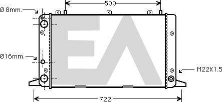 EACLIMA 31R02072 - Radiatore, Raffreddamento motore autozon.pro