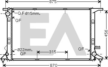 EACLIMA 31R02100 - Radiatore, Raffreddamento motore autozon.pro