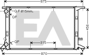 EACLIMA 31R02102 - Radiatore, Raffreddamento motore autozon.pro