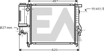 EACLIMA 31R07054 - Radiatore, Raffreddamento motore autozon.pro