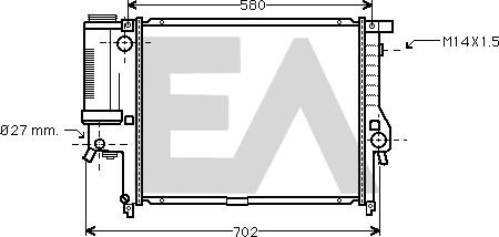 EACLIMA 31R07052 - Radiatore, Raffreddamento motore autozon.pro